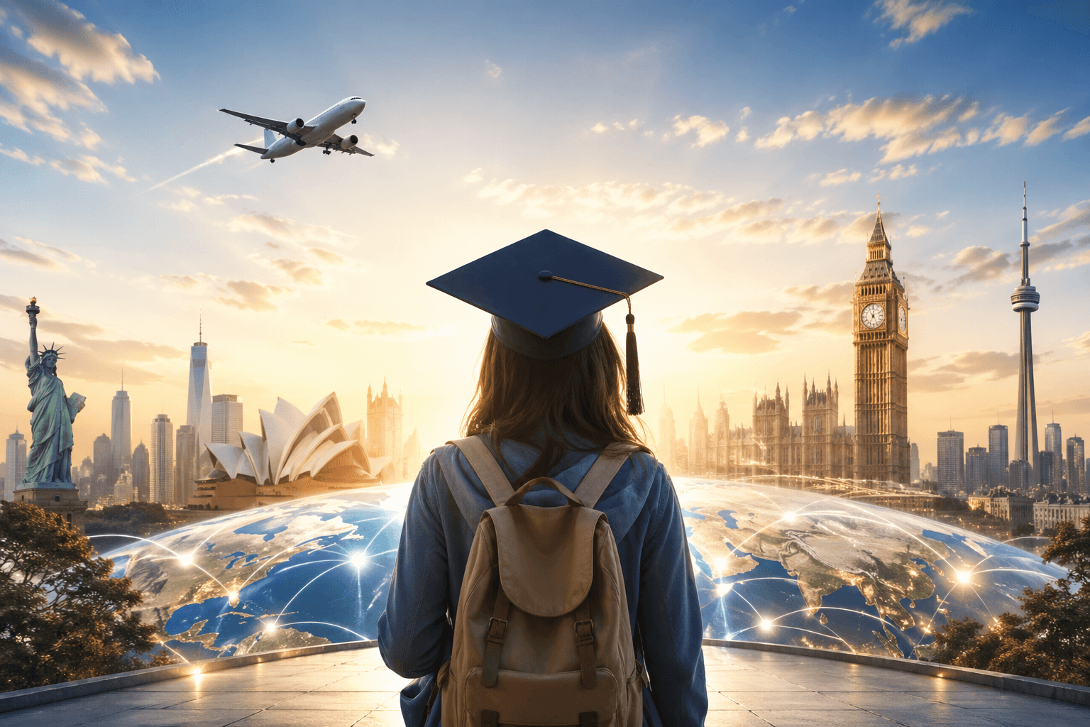 International students celebrating graduation